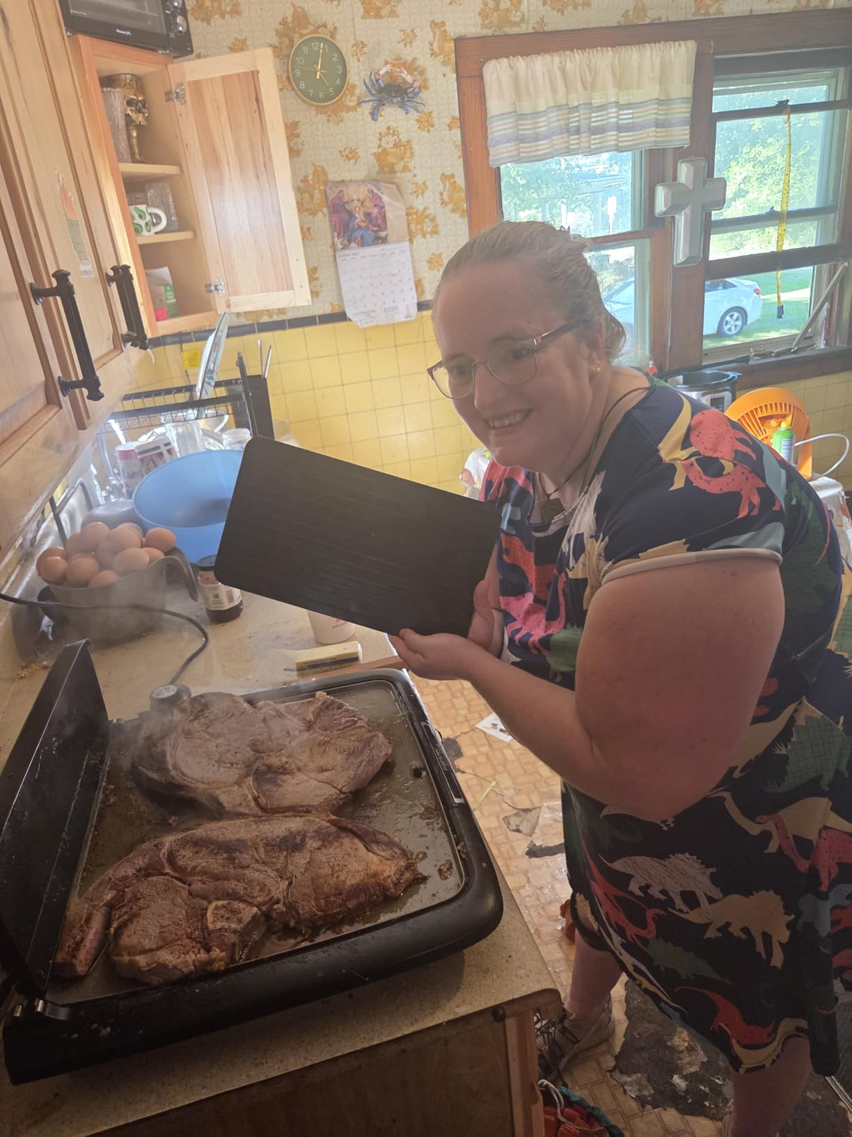 Quick Defrosting Tray for Frozen Meat, Fish, and Vegetables - 11.6