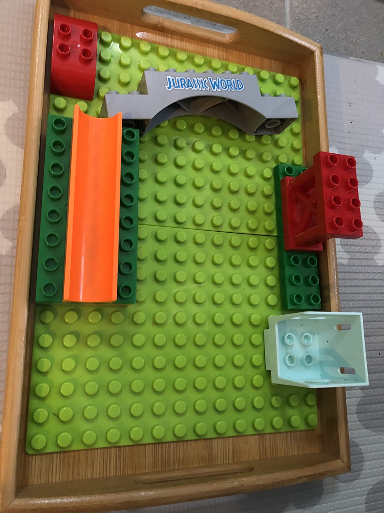 2-Pack Bamboo Serving Trays with Handles, 16