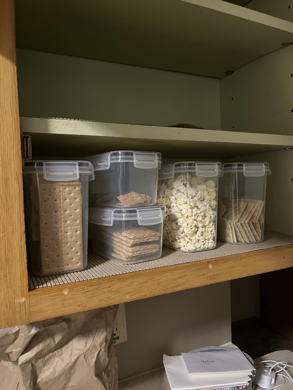 Airtight Food Storage Containers with Lids, Vtopmart 24 pcs Plastic Kitchen and Pantry Organization Canisters for Cereal, Dry Food, Flour and Sugar, BPA Free, Includes 24 Labels,Black customer photo 1