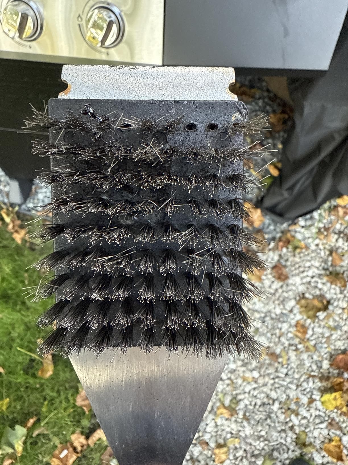 GRILLART Grill Brush and Scraper, Wire BBQ Grill Brush for Outdoor Grill, 16.5