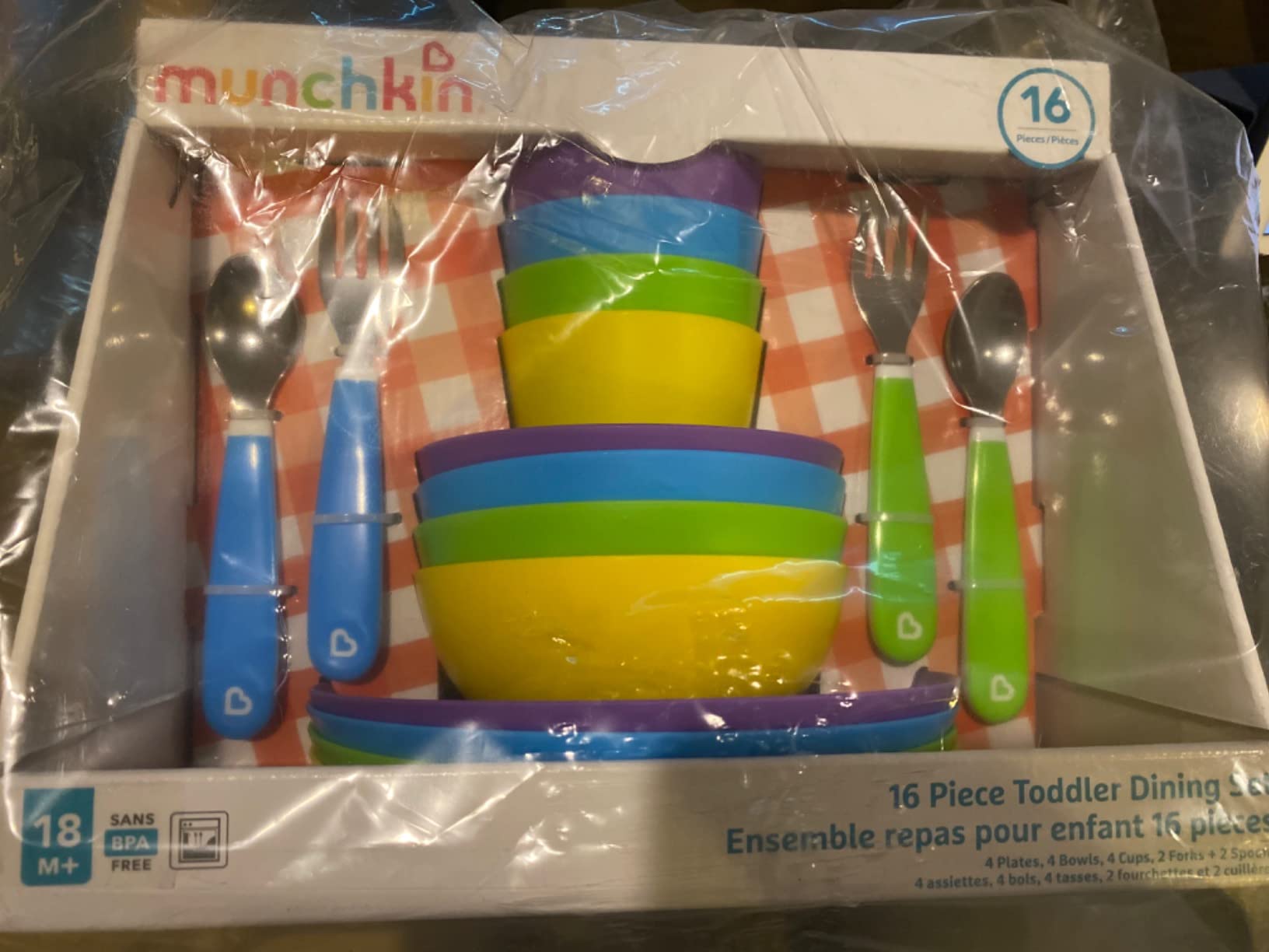 Munchkin 16pc Baby and Toddler Feeding Supplies Set - Includes Plates, Bowls, Cups and Utensils customer photo 2
