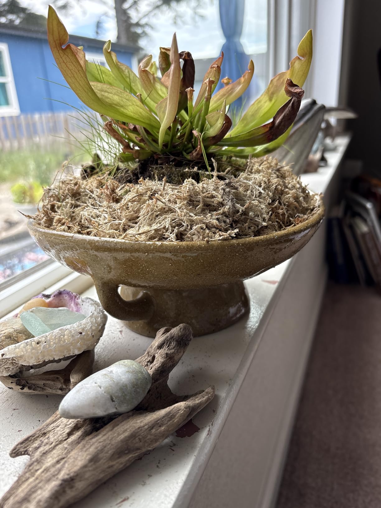 Creative Co-Op Stoneware Bowl w Reactive Glaze, White customer photo 1