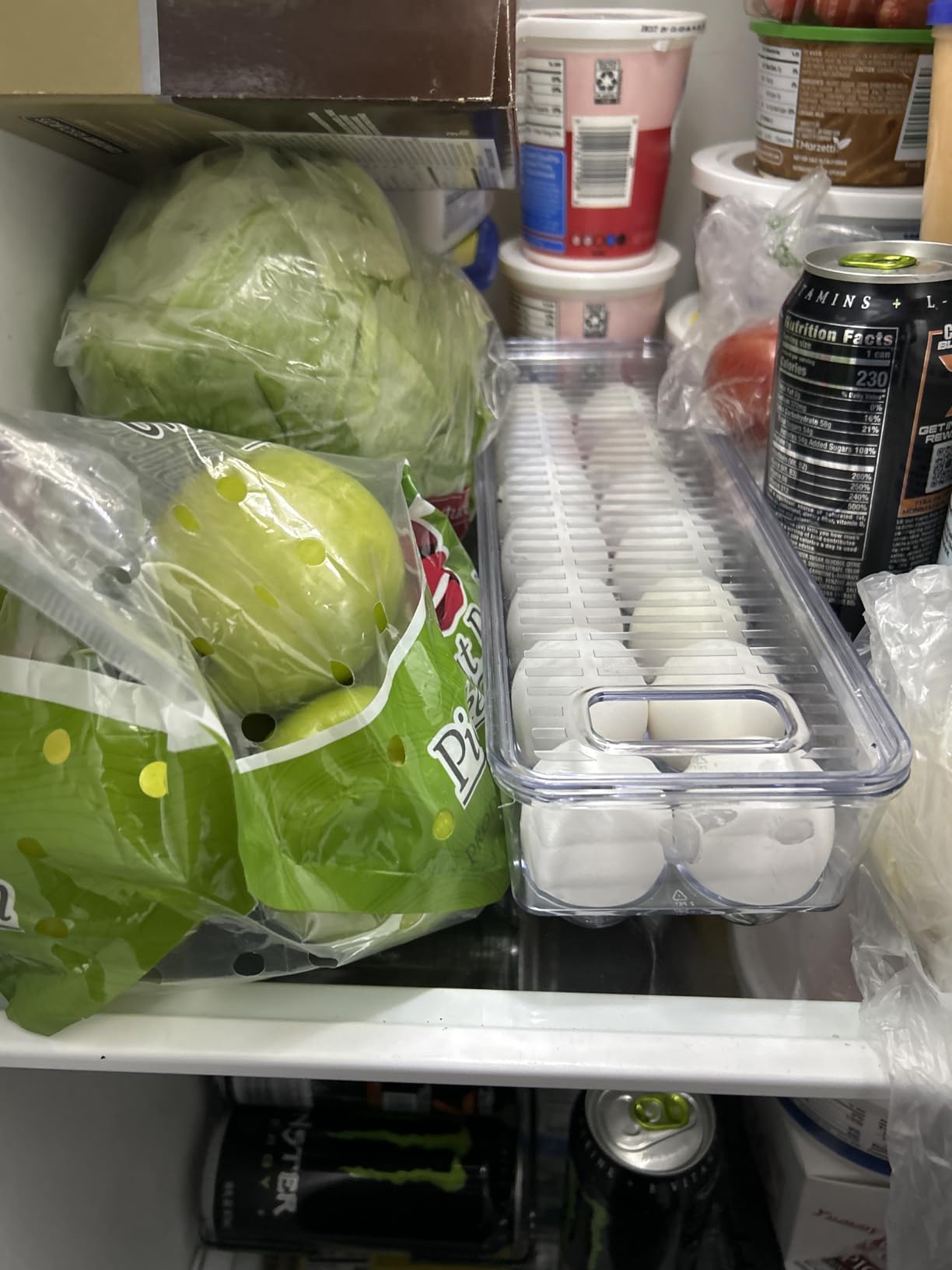 Utopia Home Egg Container With Lid and Handle for Refrigerator Organization- Pack of 2 - Clear Stackable Egg Holder for Kitchen or Pantry Organizers and Storage customer photo 2