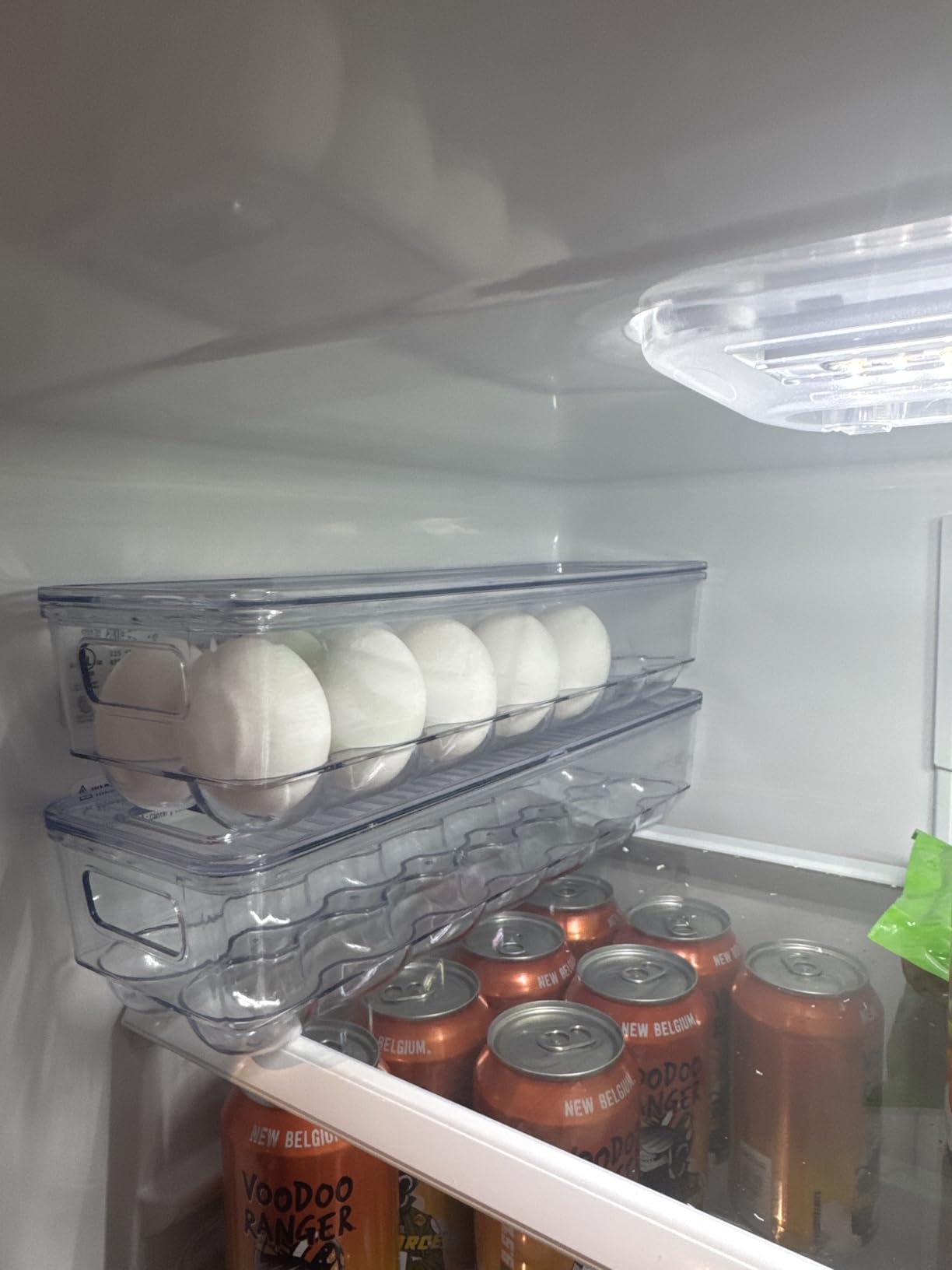 Utopia Home Egg Container With Lid and Handle for Refrigerator - Pack of 1 - Clear Stackable Egg Holder for Kitchen Storage and organization customer photo 1