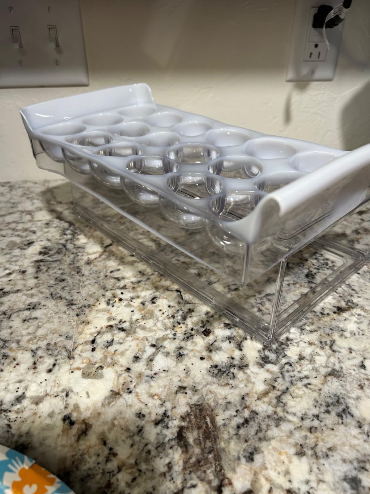 BPA Free Refrigerator Organizer Bins, Stackable Egg Holder, 18 Egg Tray customer photo 1