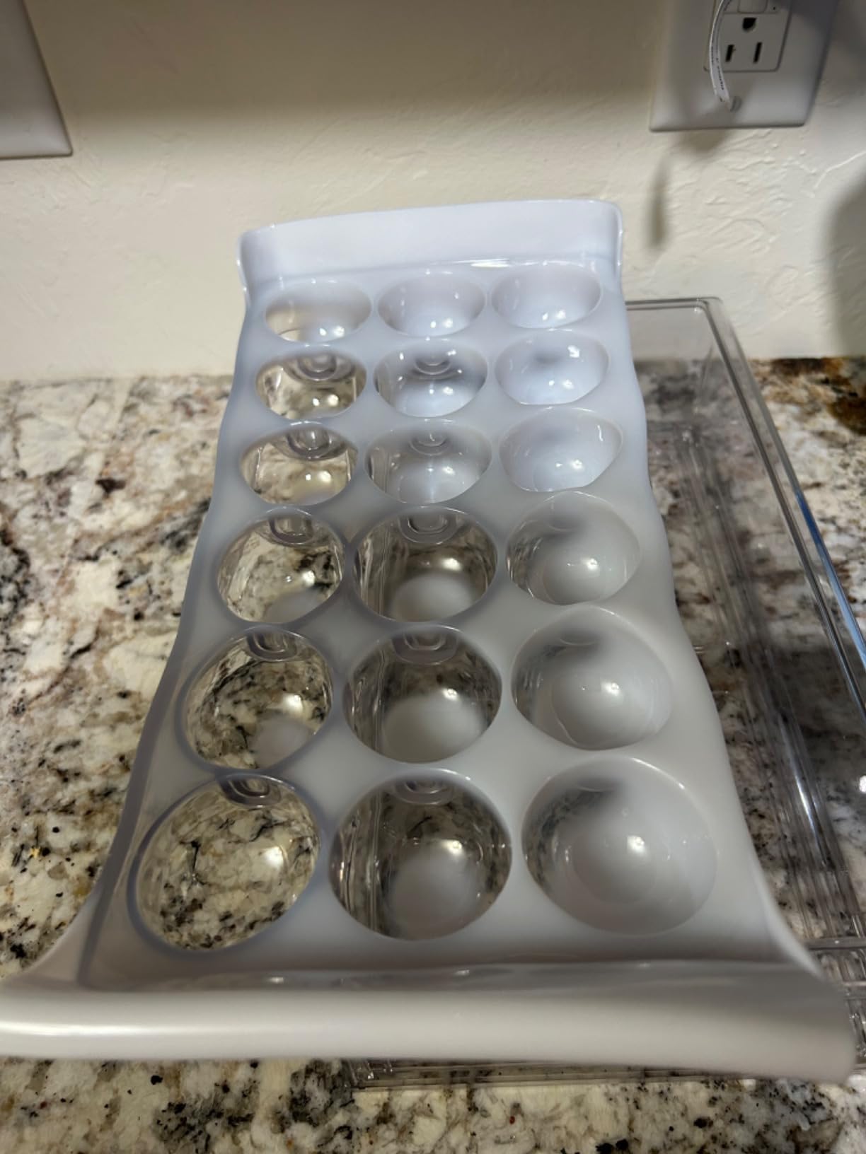BPA Free Refrigerator Organizer Bins, Stackable Egg Holder, 18 Egg Tray customer photo 2