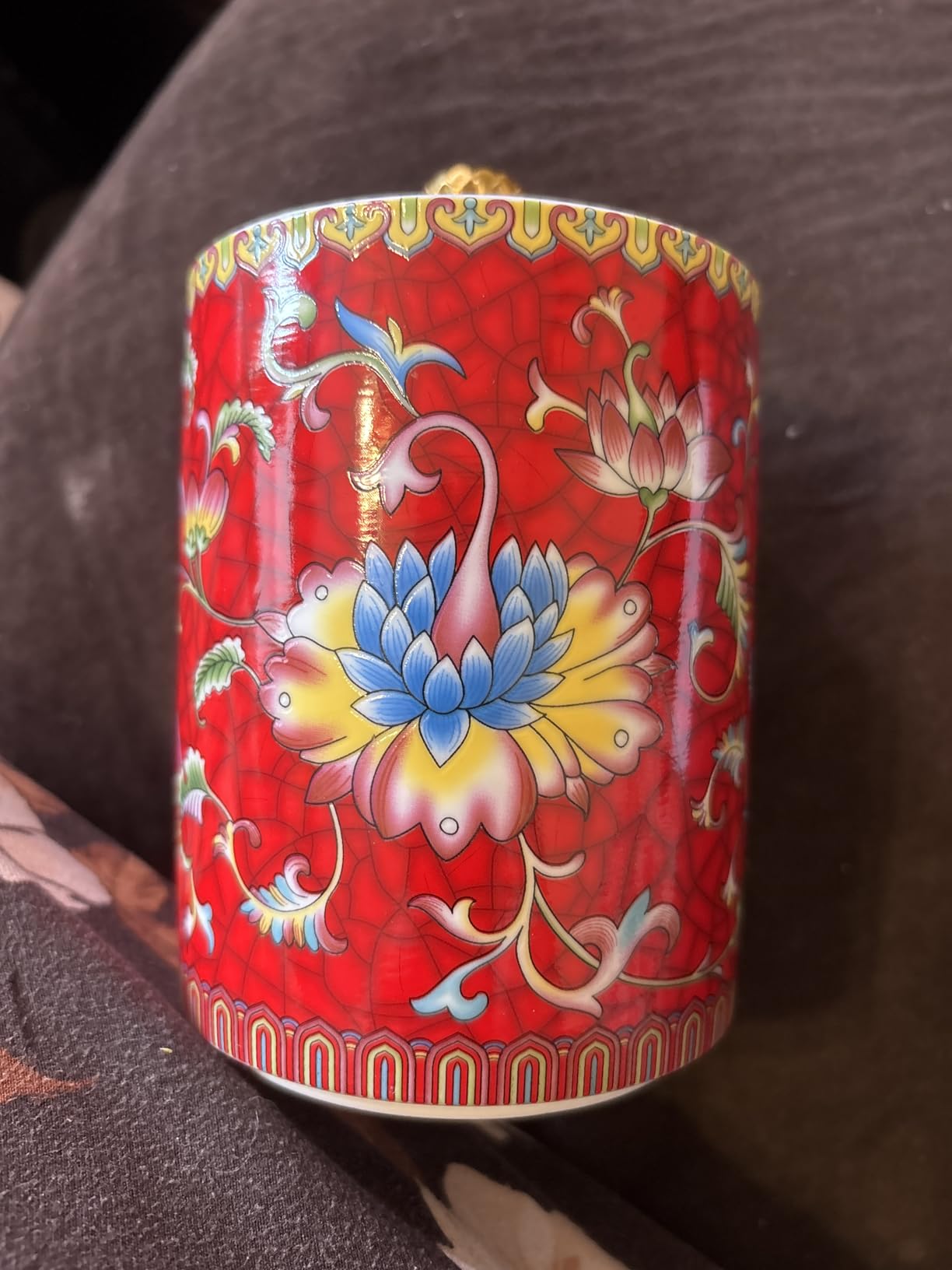 Enamel Ceramic Tea Caddy Tea Canister Tea Storage Container Tins Jar with Airtight Lid Water-proof Tank for Tea, Coffee, Herb, Sugar, Spice, Nuts customer photo 1