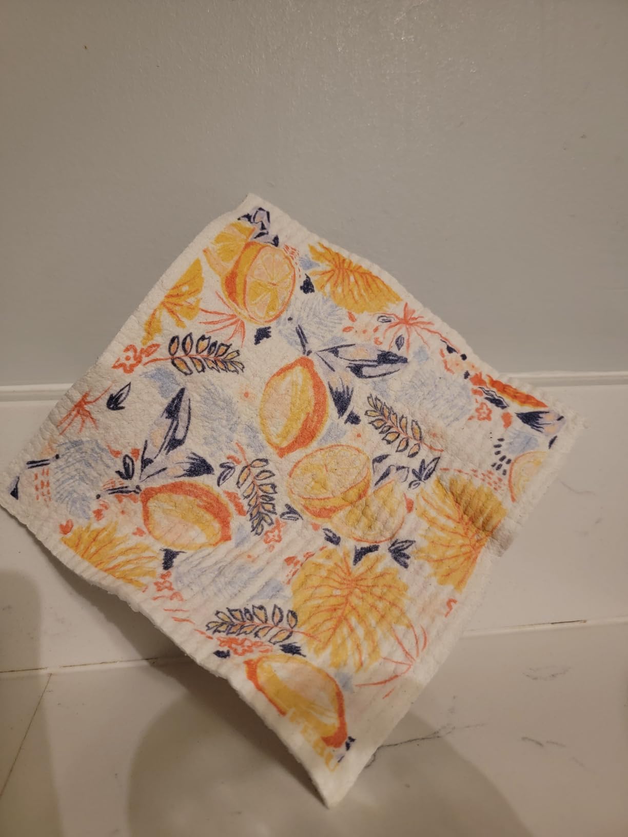 FEBU Swedish Dishcloths for Kitchen | 5 Pack Watercolor Reusable Paper Towels Washable | Swedish Dish Towels | Non-Scratch Cellulose Sponge Cloths | No Odor, Biodegradable Cleaning Cloths customer photo 2