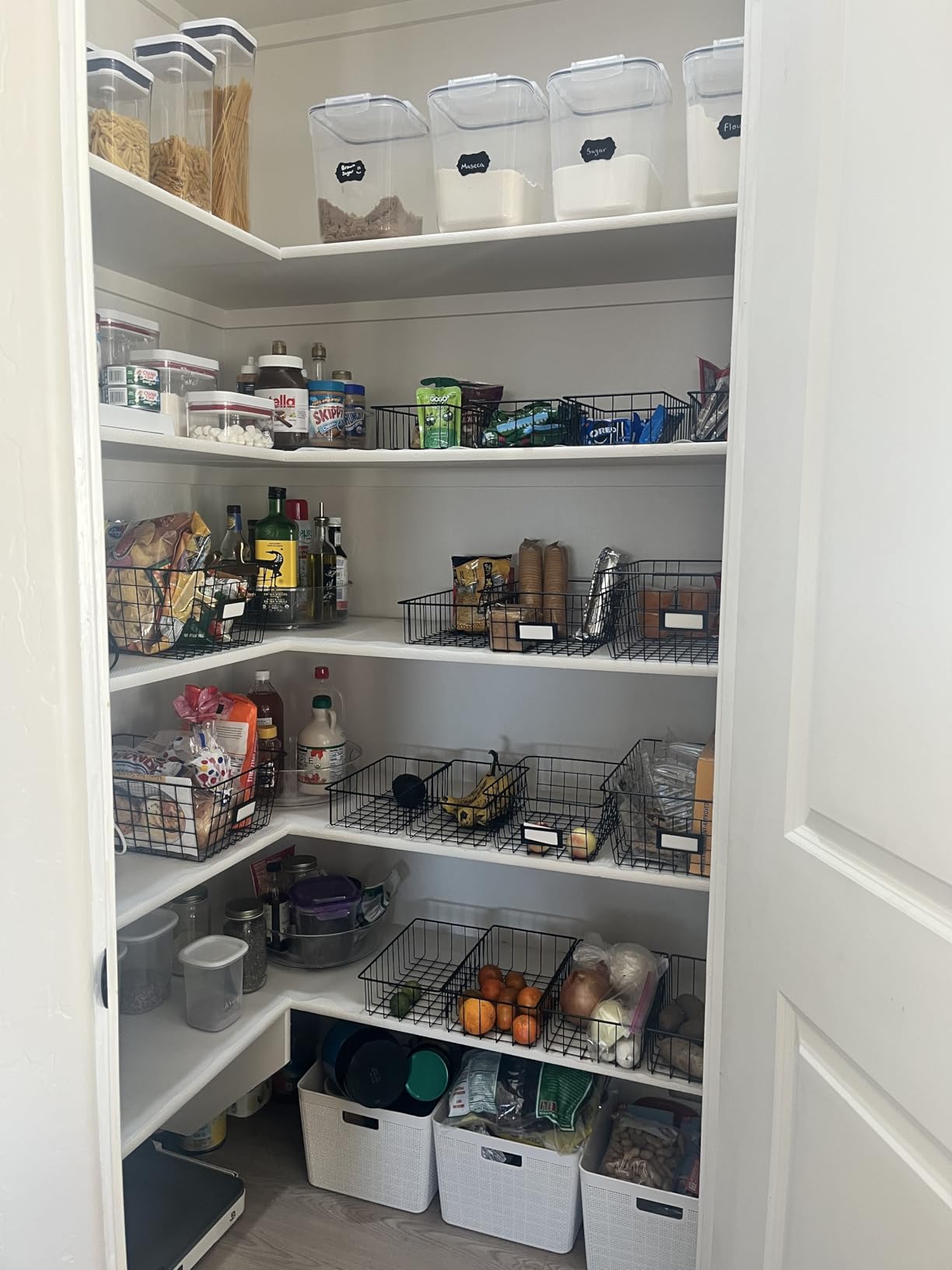 6 Pack Wire Baskets for Pantry Organization and Storage, Kitchen Organizer, 2 XXLarge & 2 XLarge & 2 Large customer photo 1