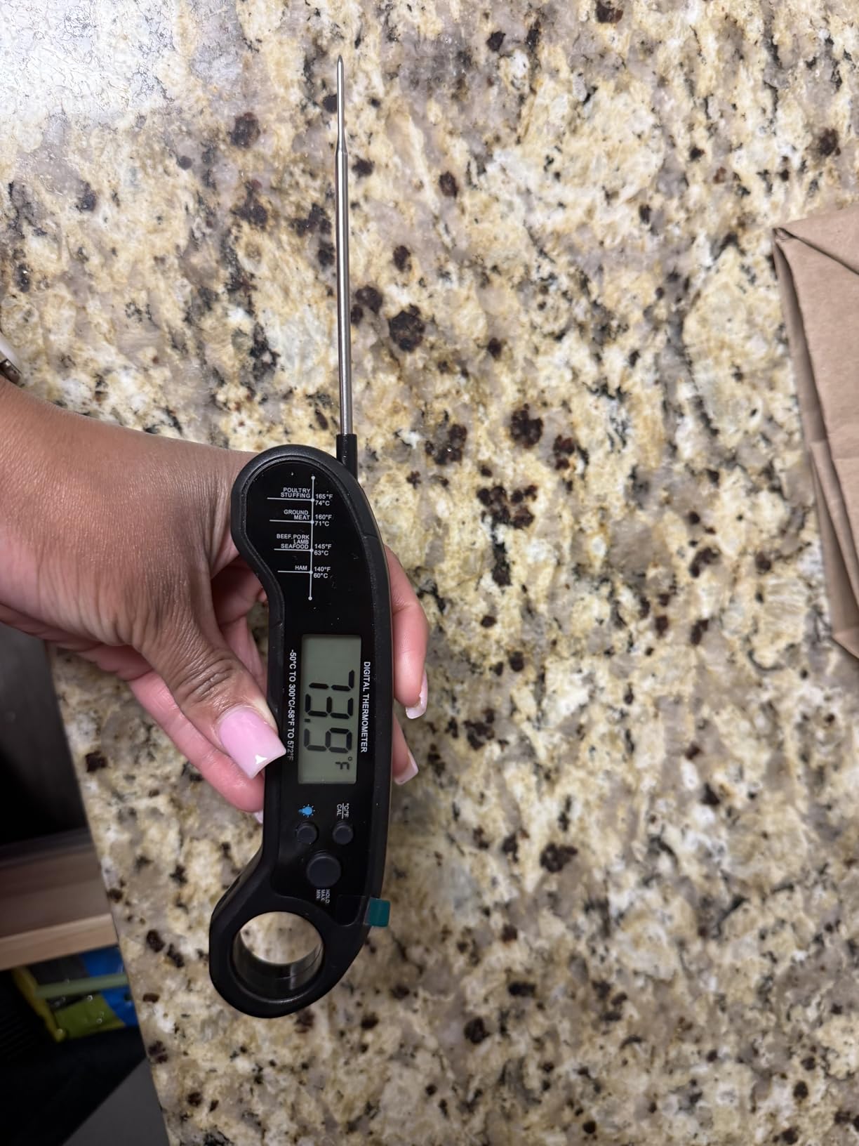 Meat Thermometer Digital, Instant Read Meat ThermometerI for Grill and Cooking, Waterproof Food Thermometer for Kitchen and Outside, BBQ, Turkey, Candy, Liquids, Beef customer photo 2