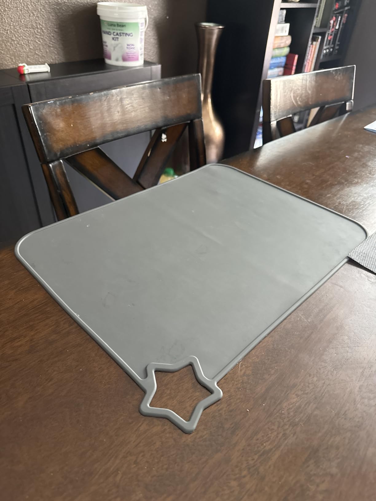 Moonkie Silicone Placemats for Baby & Kid, Stain-Proof Non-Slip Toddler Food Mats Eating Table Mat with 2 Packs customer photo 1