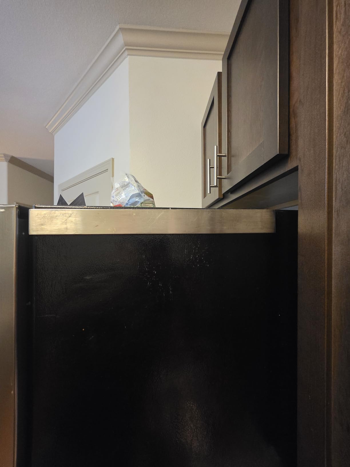 Premium Magnetic Knife Holder for Refrigerator - 16 Inch Professional Double Sided Magnetic Knife Strip for Fridge - Stainless Steel Magnetic Knife Holder for Wall Self Adhesive customer photo 2