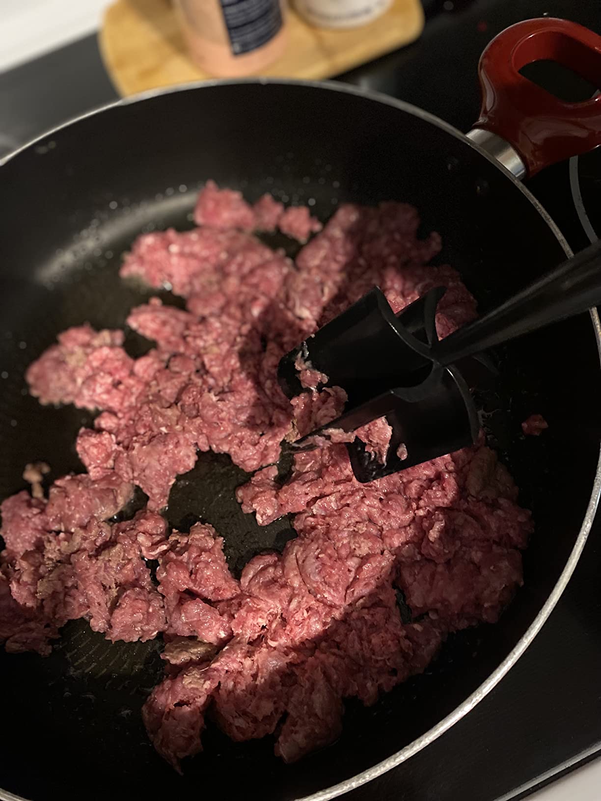 Meat Chopper, Hamburger Chopper, Potato Masher-Professional Multifunctional Heat Resistant Nylon Ground Beef Smasher Kitchen Tools And Gadgets, Safe For Non-Stick Cookware customer photo 2