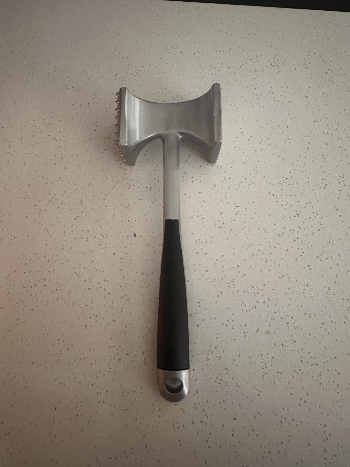 KITEXPERT Meat Tenderizer Hammer with Comfortable-Grip Handle, Dual-side Mallet for Kitchen, Heavy Duty Pounder For Tenderizing Steak, Beef and Fish customer photo 1