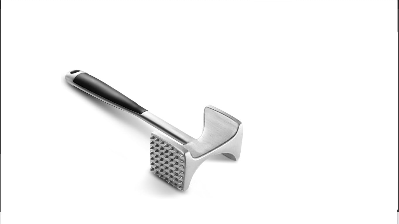 KITEXPERT Meat Tenderizer Hammer with Comfortable-Grip Handle, Dual-side Mallet for Kitchen, Heavy Duty Pounder For Tenderizing Steak, Beef and Fish customer photo 2