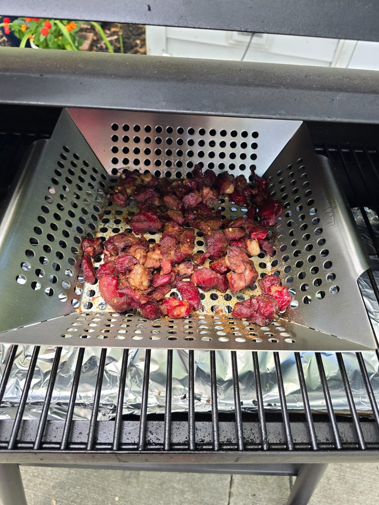 GRILLART Grill Basket Heavy Duty -Large Grill Baskets for Outdoor Grill Vegetables -Stainless Steel Veggie Grilling Basket/Pan - Lasting Grill Vegetable Basket BBQ Grill Accessories, Gifts for Dad Men customer photo 2