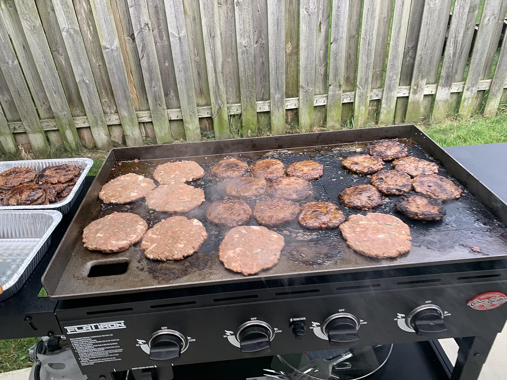 GRILLART BBQ Grill Mats for Outdoor Grill - Nonstick 600 Degree Heavy Duty Grilling Mat (Set of 2) - Reusable BBQ Grill Accessories Sheets -Works on Electric Grill Gas Charcoal BBQ - Gifts for Men Dad customer photo 2