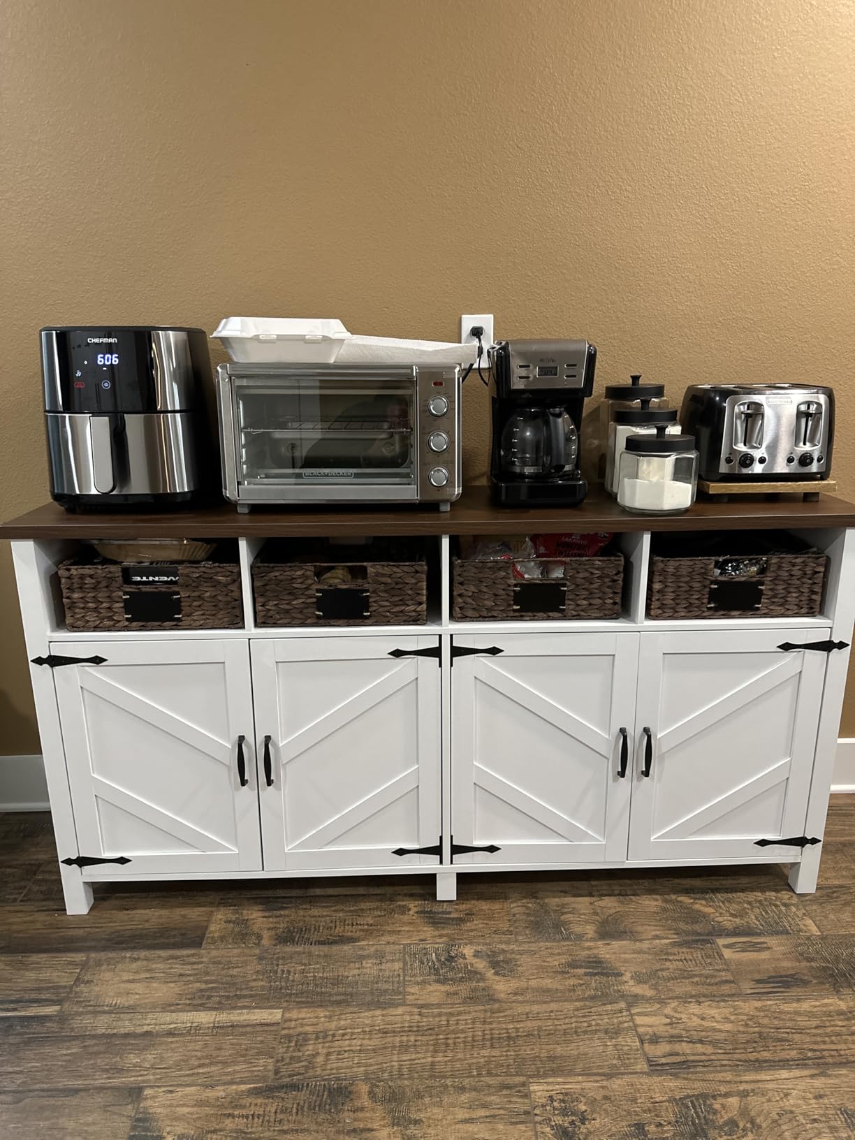 Best Choice Products Set of 4 9x12in Water Hyacinth Pantry Baskets, Woven Organizers w/Chalkboard Label, Chalk Marker - Natural customer photo 1