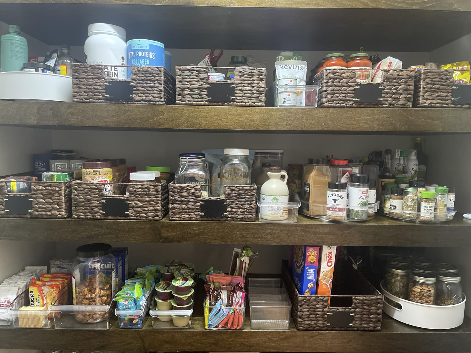 Best Choice Products Set of 4 9x12in Water Hyacinth Pantry Baskets, Woven Organizers w/Chalkboard Label, Chalk Marker - Natural customer photo 2