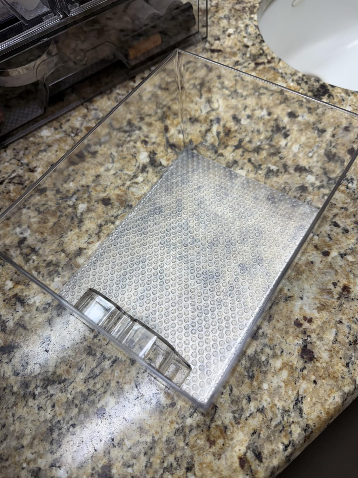 Refrigerator Liners for Shelves (8 Pack) by Linda's Essentials - Non-Adhesive Drawer and Shelf Liner, BPA-Free Fridge Mats for Kitchen & Cabinets, Easy to Clean, Ideal Household Essentials (Clear) customer photo 2