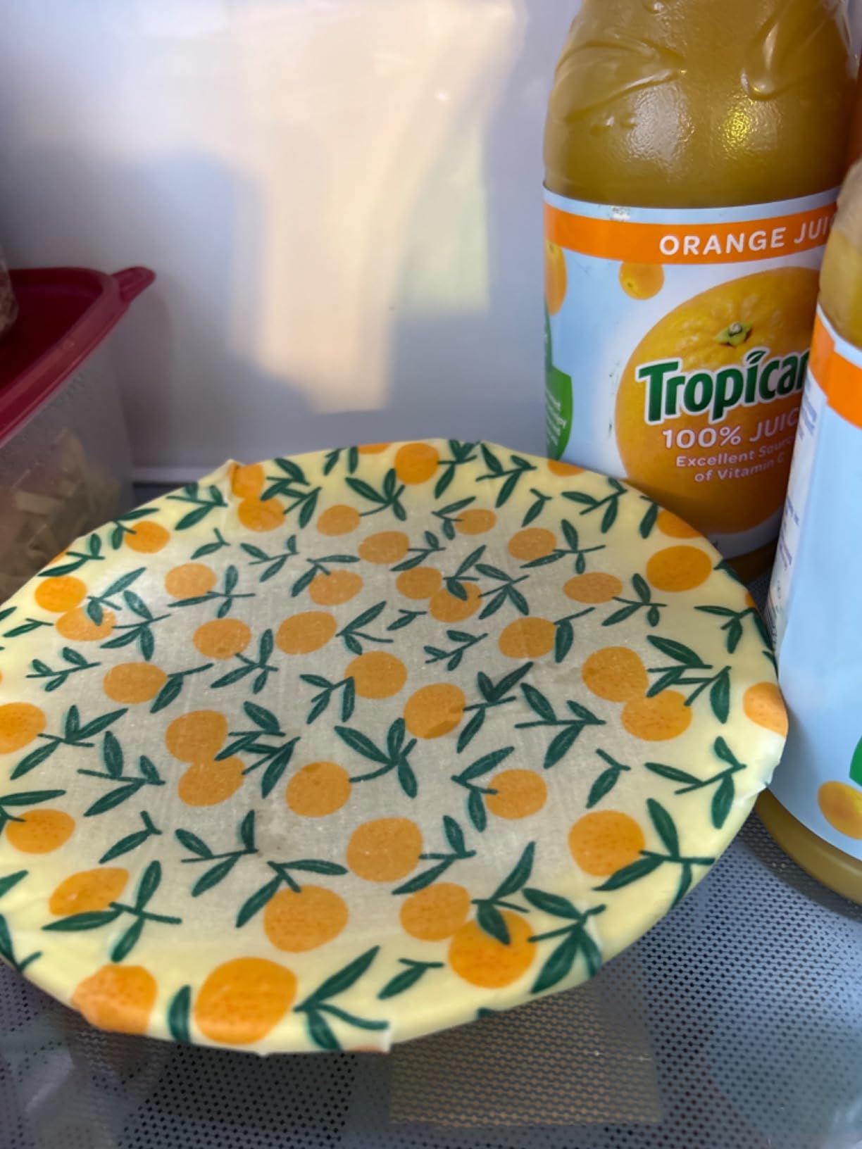 Reusable Beeswax Wrap - 9 Pack Eco-Friendly Beeswax Wraps For Food, Organic, Sustainable, Biodegradable, Zero Waste, Plastic-Free Food Storage, 1L Strawberry, 3M Orange, 5S Lemon Patterns customer photo 2