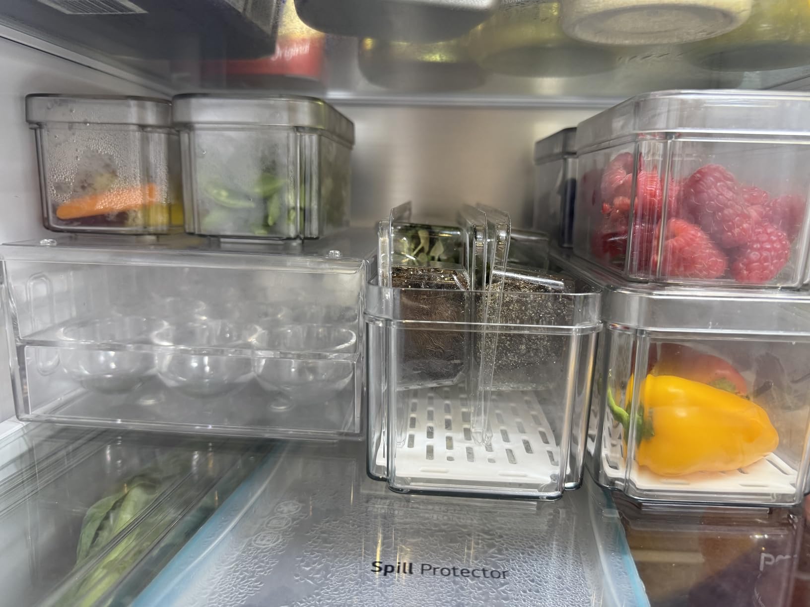 POMEAT 10 Pack Fridge Organizer, Stackable Refrigerator Organizer Bins with Lids, Produce Fruit Storage Containers for Storage Clear for Food, Drinks, Vegetable Storage customer photo 2