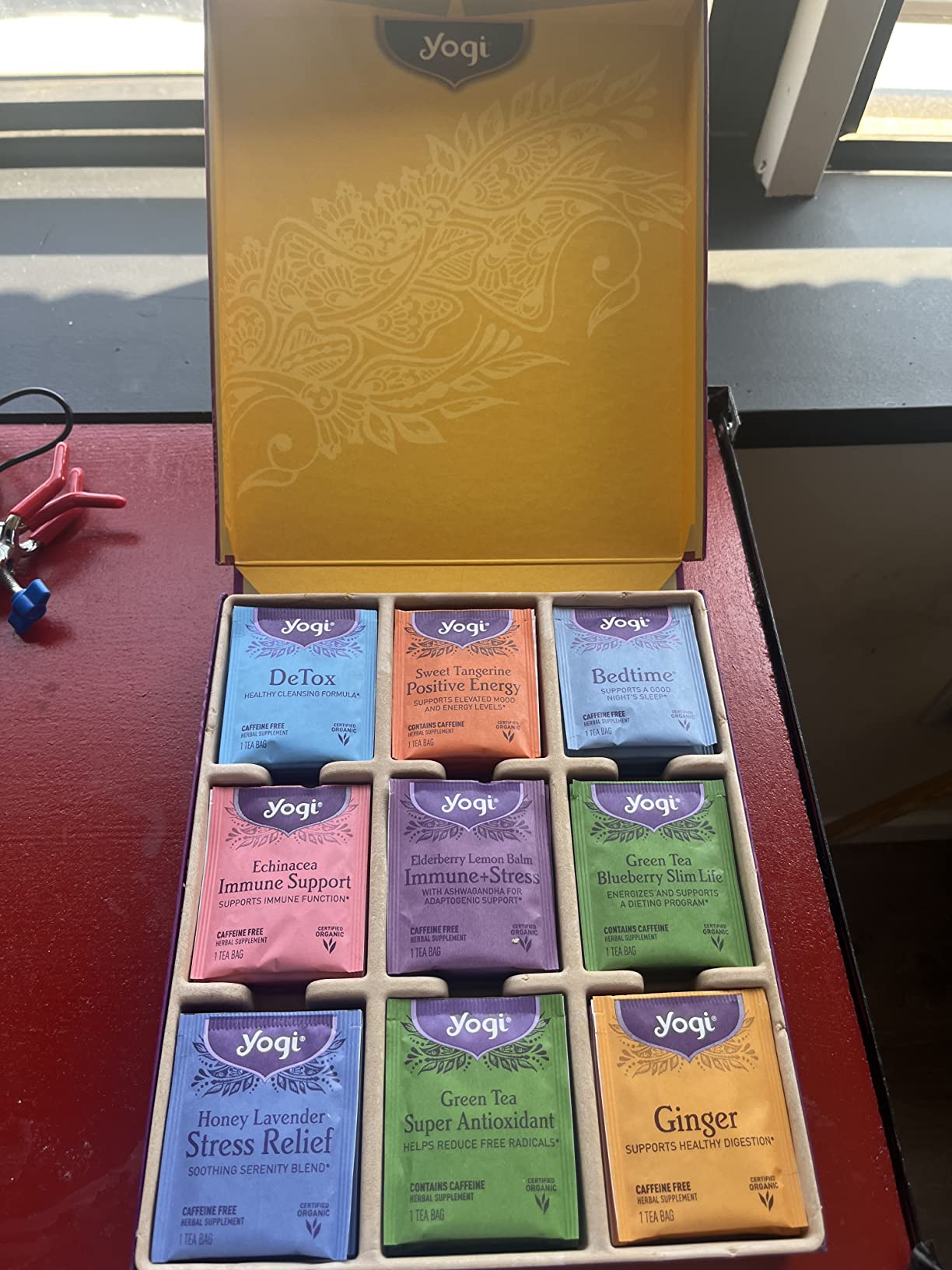 Yogi Organic Tea Sampler Gift Box (45 Tea Bags) Assorted Delicious Wellness Blends - 9 Favorite Herbal, Green & Black Varieties customer photo 1