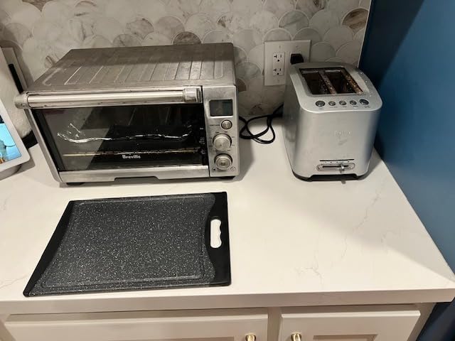 Extra Large Cutting Boards, Plastic Cutting Boards for Kitchen (Set of 3) Cutting Board Set Dishwasher Chopping Board with Juice Grooves Easy-Grip Handles, Dark Grey, Empune customer photo 2