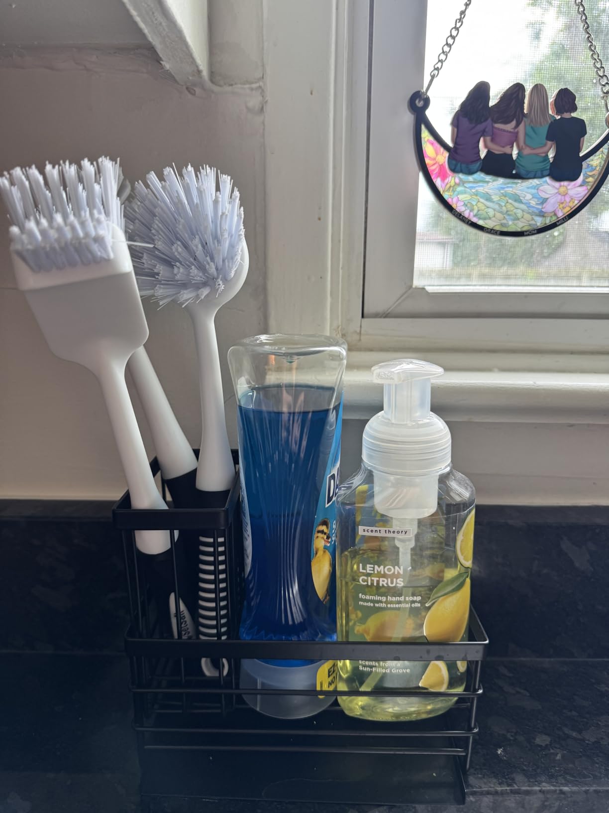 SetSail Dish Brush Set of 3 with Bottle Brush, Dish Scrub Brush with Long Handle Deep Cleaning Handle Brush with Scraper Tip for Kitchen Sink Dishes Bottle Cup Pot and Pans Tile Lines, Black customer photo 2