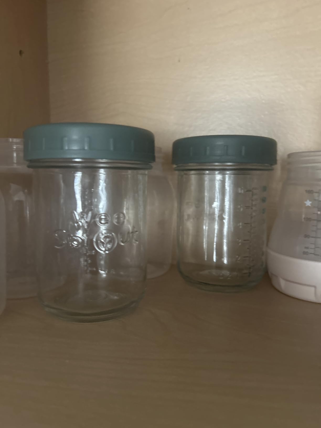 WeeSprout Glass Baby Food Storage Jars w/Lids (4 oz, 12 Pack Set) Snack, Puree, Reusable Small Containers, Breast Milk, Fridge or Freezer, Microwave & Dishwasher Safe, Essential Must Have for Infants customer photo 1