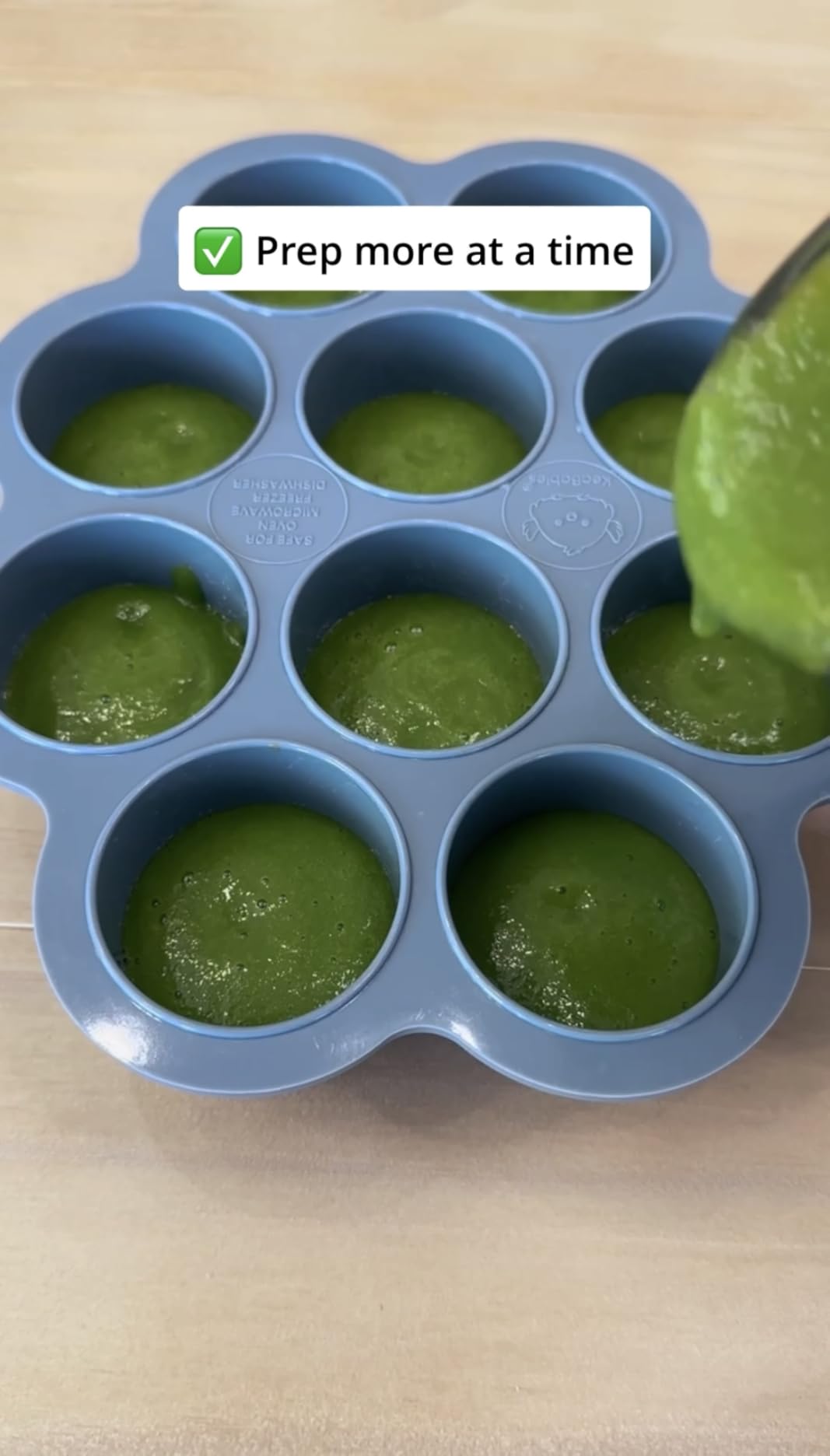 KeaBabies Silicone Food Freezer Trays with Lid, 2oz x 10 Pods Baby Food Storage Containers, Easy Puree Meal Prep, Breast Milk Silicone Freezer Molds, Dishwasher, Microwave Safe, BPA-Free (Chai Latte) customer photo 1