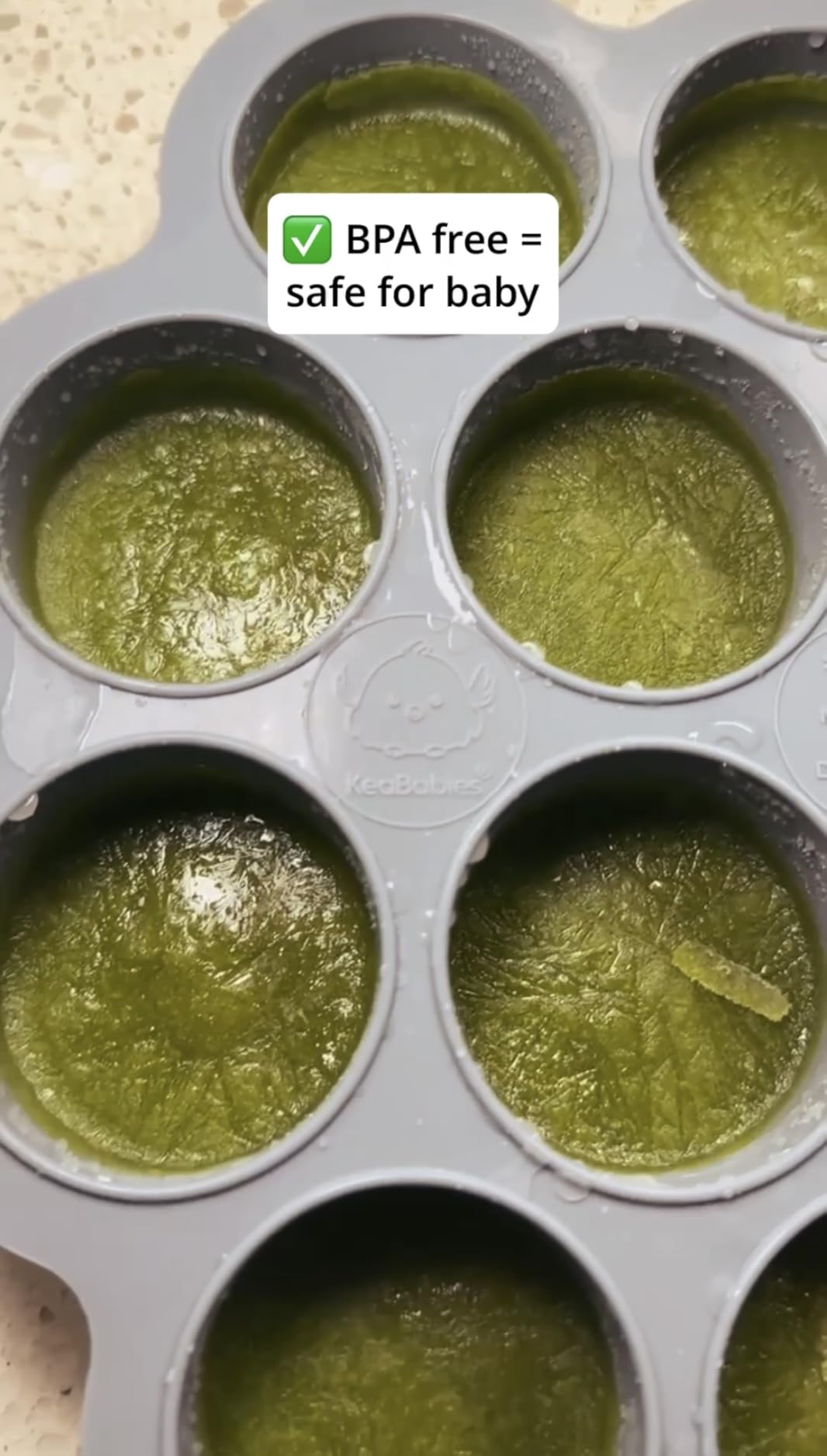 KeaBabies Silicone Food Freezer Trays with Lid, 2oz x 10 Pods Baby Food Storage Containers, Easy Puree Meal Prep, Breast Milk Silicone Freezer Molds, Dishwasher, Microwave Safe, BPA-Free (Chai Latte) customer photo 2