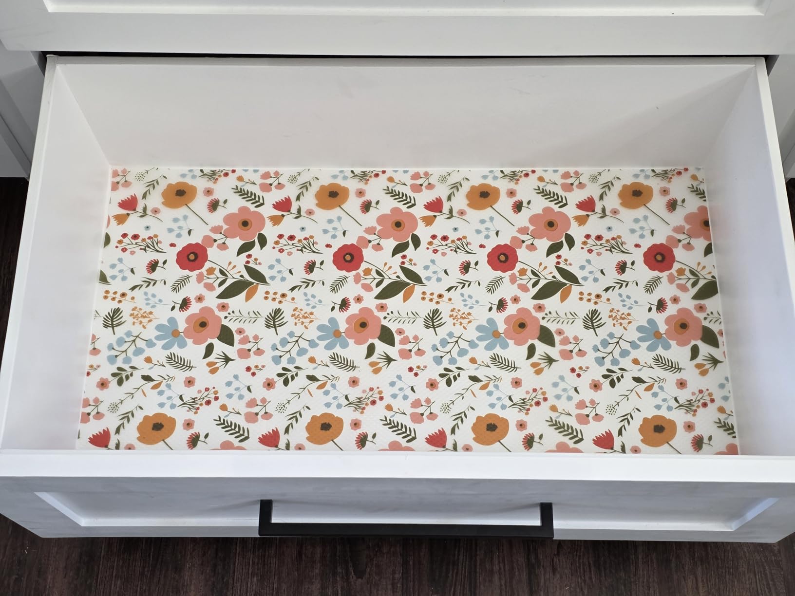 Cooyes Shelf Liner - Premium Non-Adhesive Cabinet & Drawer Liner for Kitchen - Waterproof Shelf Paper with Modern Pattern - Durable EVA Cabinet Mat - Easy to Cut （12