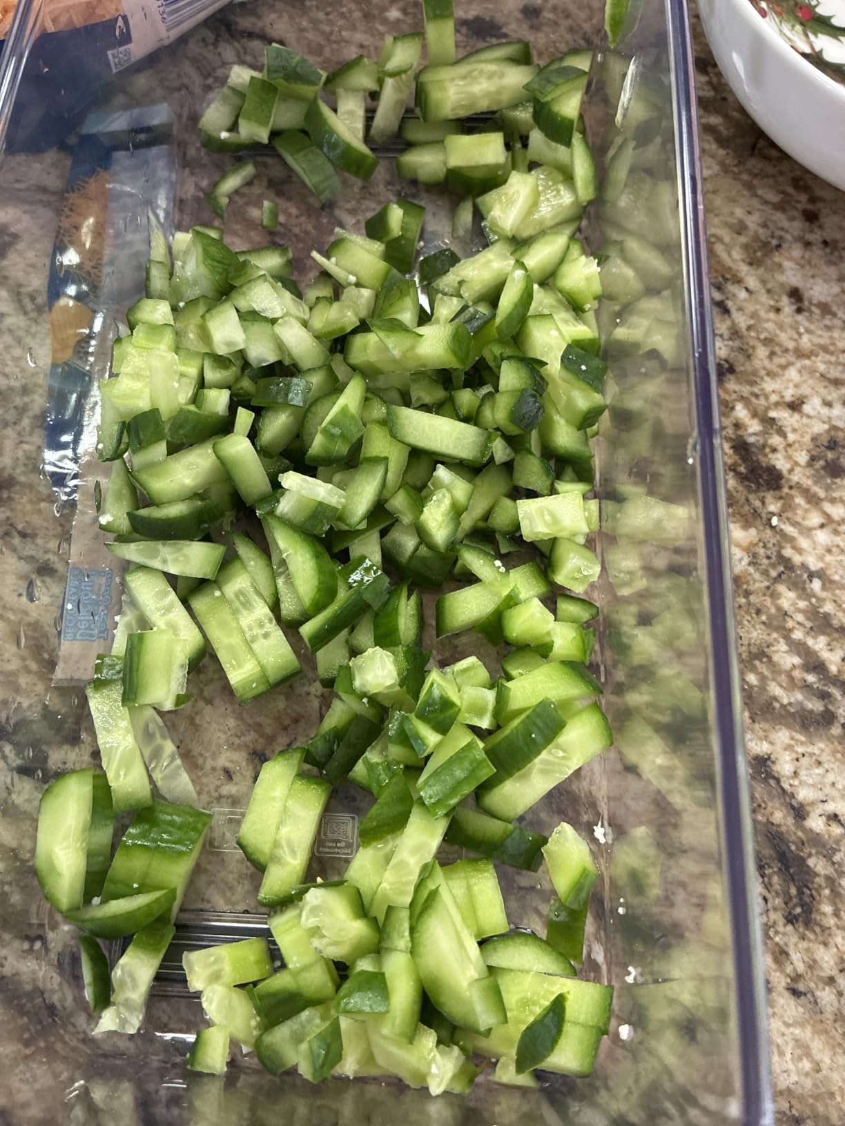 Mueller Pro-Series All-in-One, 12 Blade Mandoline Slicer for Kitchen, Food Chopper, Vegetable Slicer and Spiralizer, Cutter, Dicer, Grater, Kitchen Gadgets Sets with Container, White Sand/Gray customer photo 2