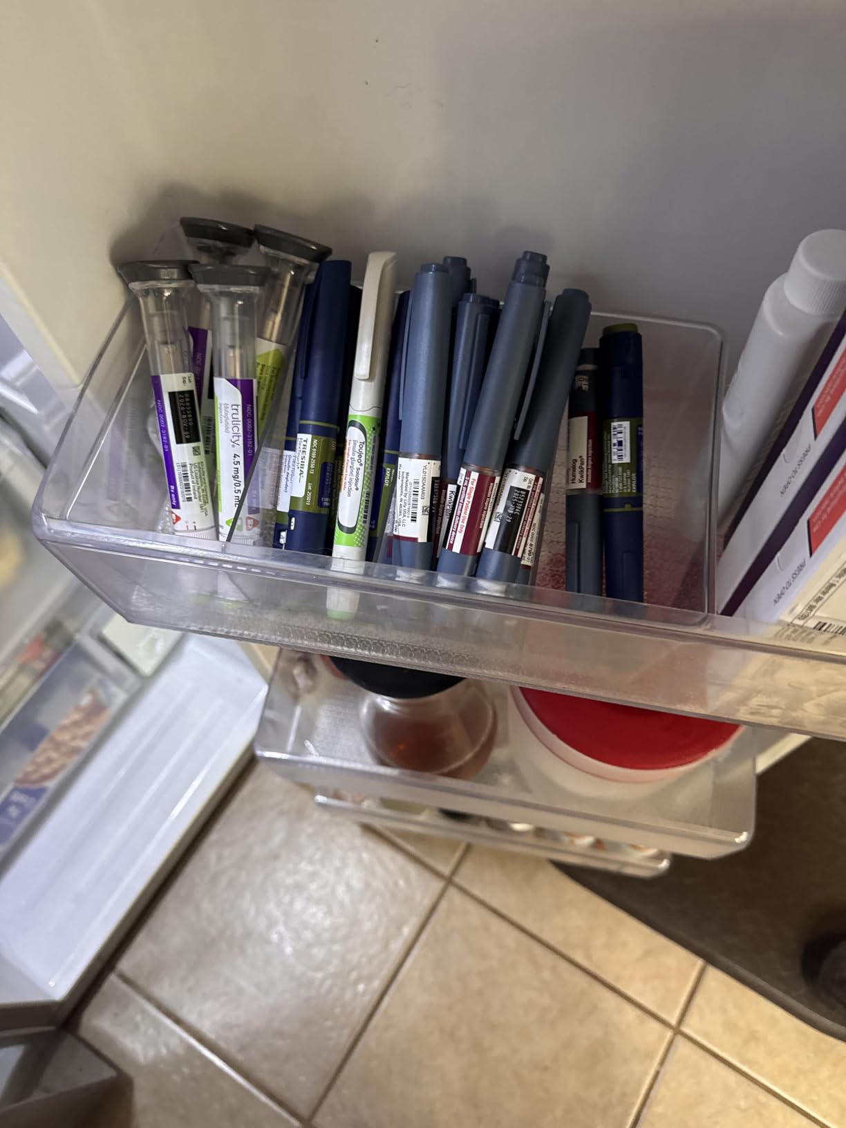 Batoto Pantry Organization and Storage Bins, Refrigerator Organizer Bins - Clear, Kitchen Organization and Storage with Dividers (2 Pack) customer photo 1