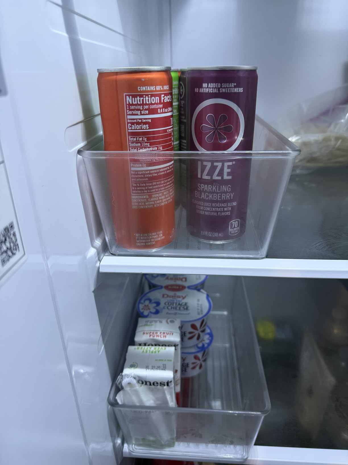 Vtopmart 8 Pack Food Storage Organizer Bins, Clear Plastic Bins for Pantry, Kitchen, Fridge, Cabinet Organization and Storage, 4 Compartment Holder for Packets, Snacks, Pouches, Spice Packets customer photo 1