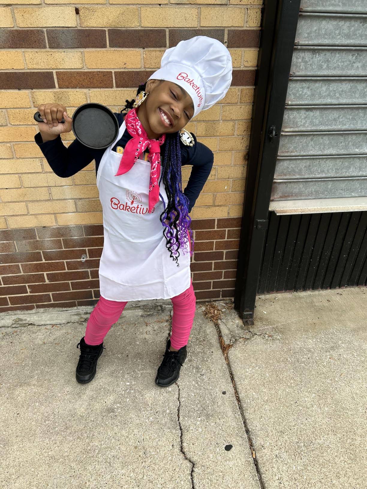 Baketivity Kids Cooking Set Real Utensils With Kitchen Tool Guide - Complete Junior Cooking Set Gift For Girls Or Boys With Mixing Bowls, Cutting Board, Knife, Apron - Kids Baking Set For Real Cooking customer photo 2