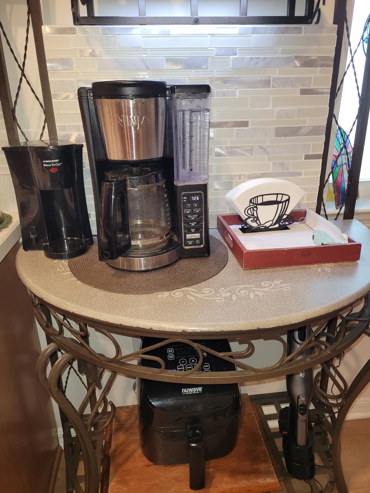 1 PCS Coffee Filter Holder,Coffee Paper Storage Rack Coffee Filter Paper Container Stand for Fan-shaped,T-shaped,Square-shaped Over Paper Filters,Good for Home Kitchen Restaurant Picnic Party wedding customer photo 1