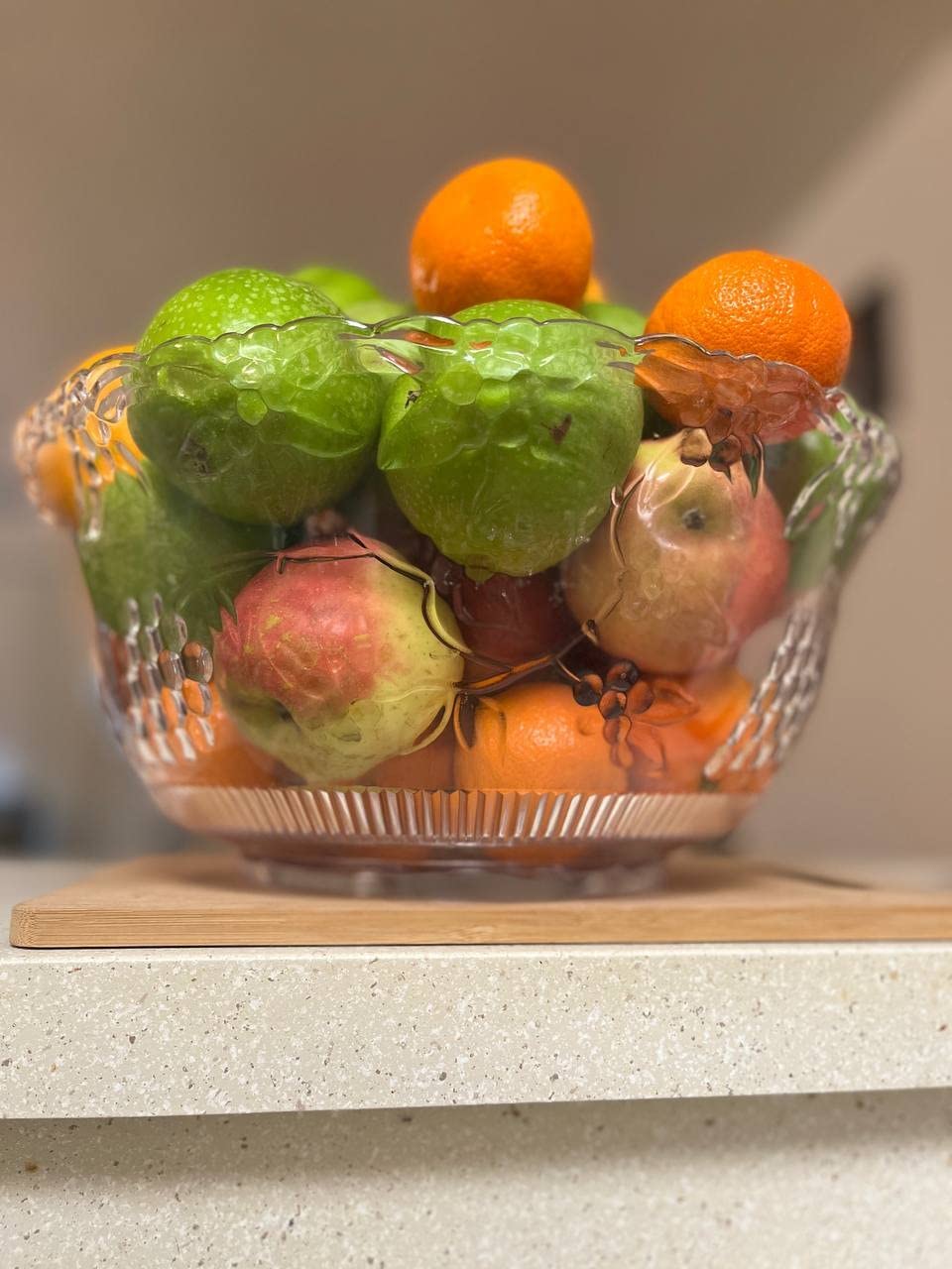 Premium Large Clear Punch Bowl Plastic Lightweight 2 Gallon with Clear Plastic Serving Ladle 5 oz Embroidered Design 8 Quart Serving Bowl customer photo 2