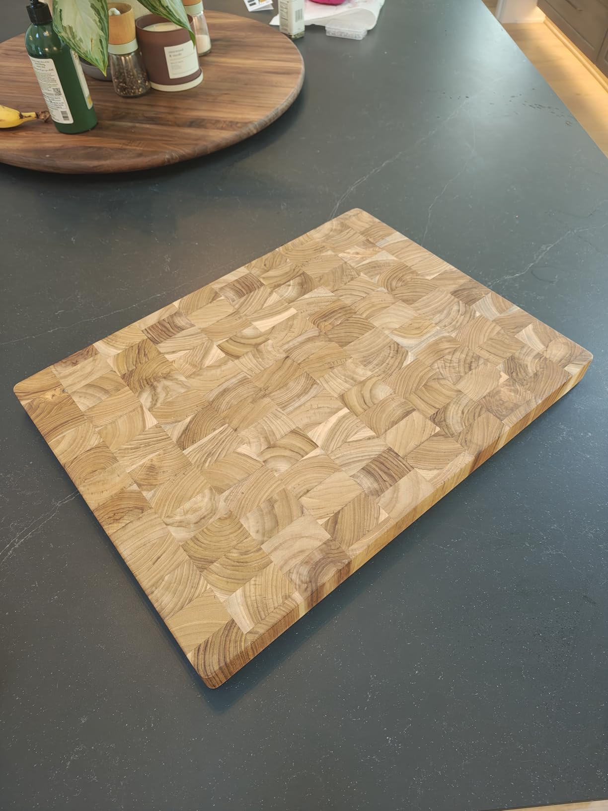 Yes4All Durable Teak Cutting Boards for Kitchen, [24''Lx18''Wx1.5