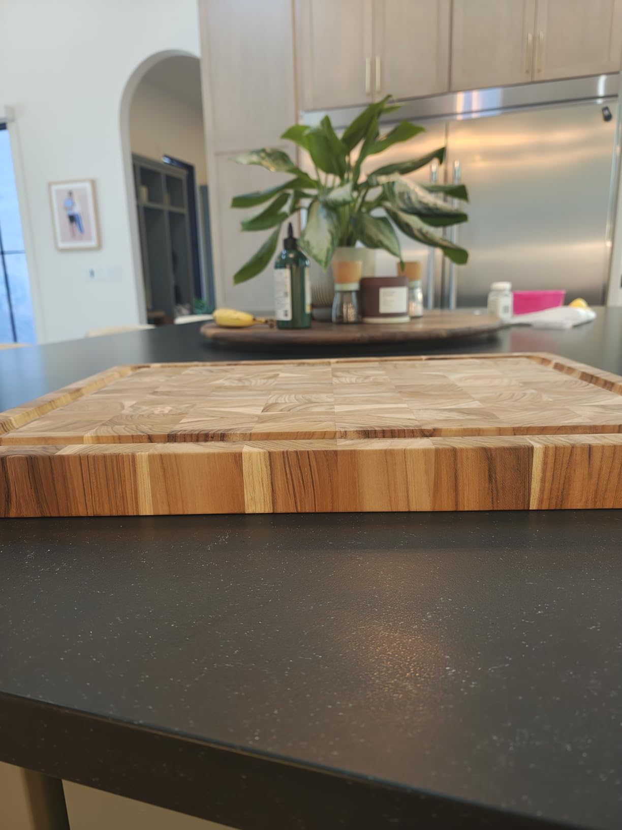 Yes4All Durable Teak Cutting Boards for Kitchen, [24''Lx18''Wx1.5