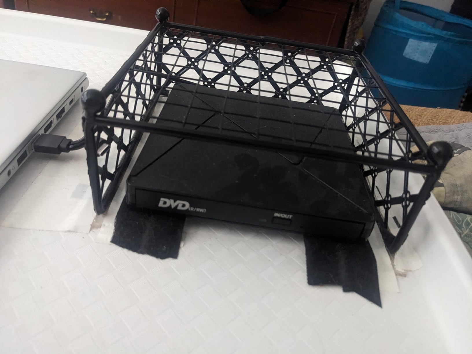 Blue Donuts Lattice Collection Napkin Holder - Napkin Holders for Tables, Dining Table Napkin Holders for Kitchen, Flat Napkin Holder, Turquoise customer photo 2