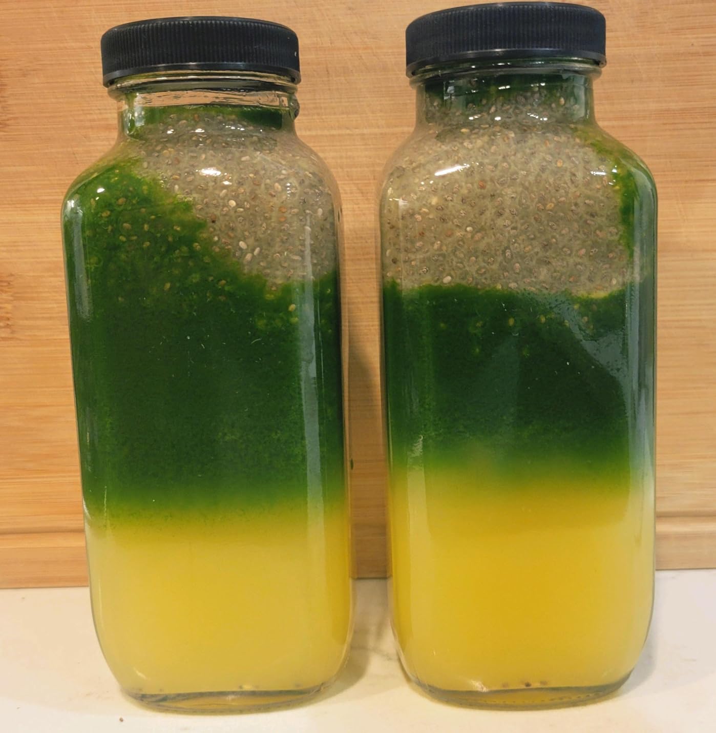 CUCUMI 10pcs 16oz Glass Juice Bottles with Lids, Reusable Juice Containers Drinking Jars Water Cups with Brush, Glass Straws, Lids with Hole customer photo 1