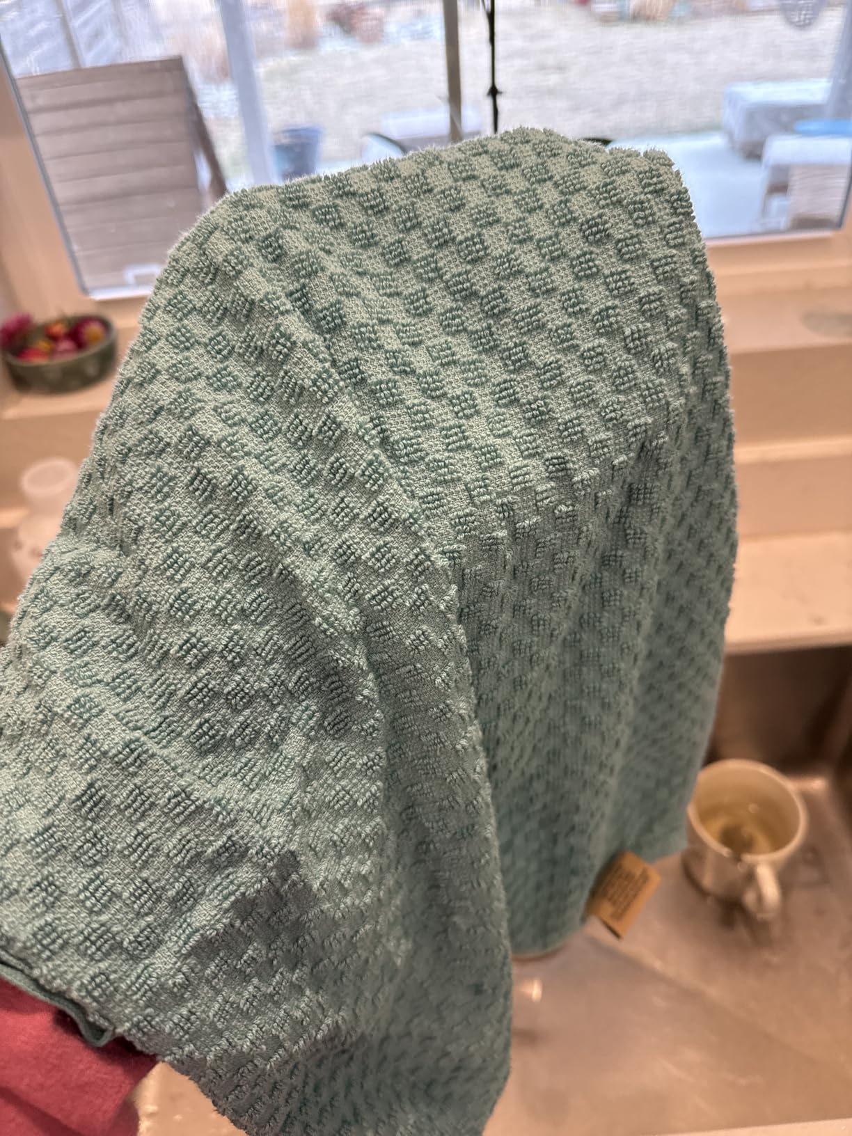 Wealuxe Flour Sack Dish Towels for Kitchen, 12 Pack, 28x28 - Lint-Free, Super-Absorbent Cotton Tea Towels for Kitchen Drying, Bread Proofing, Baking, Crafting, Embroidery customer photo 1