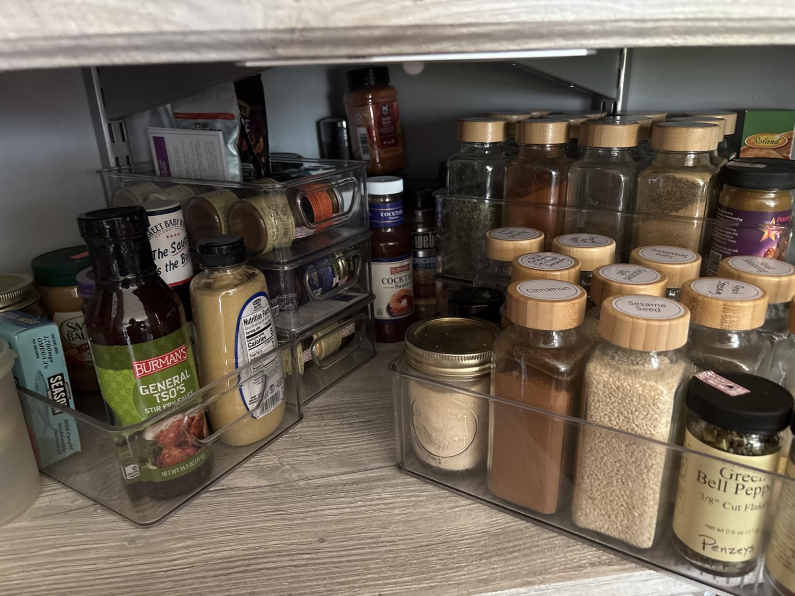 Munfix Set Of 16 Refrigerator Organizer Bins - Plastic Pantry Organization and Storage Baskets - Stackable Food Fridge Organizers with Cutout Handles for Freezer, Kitchen, Countertops, Cabinets customer photo 1