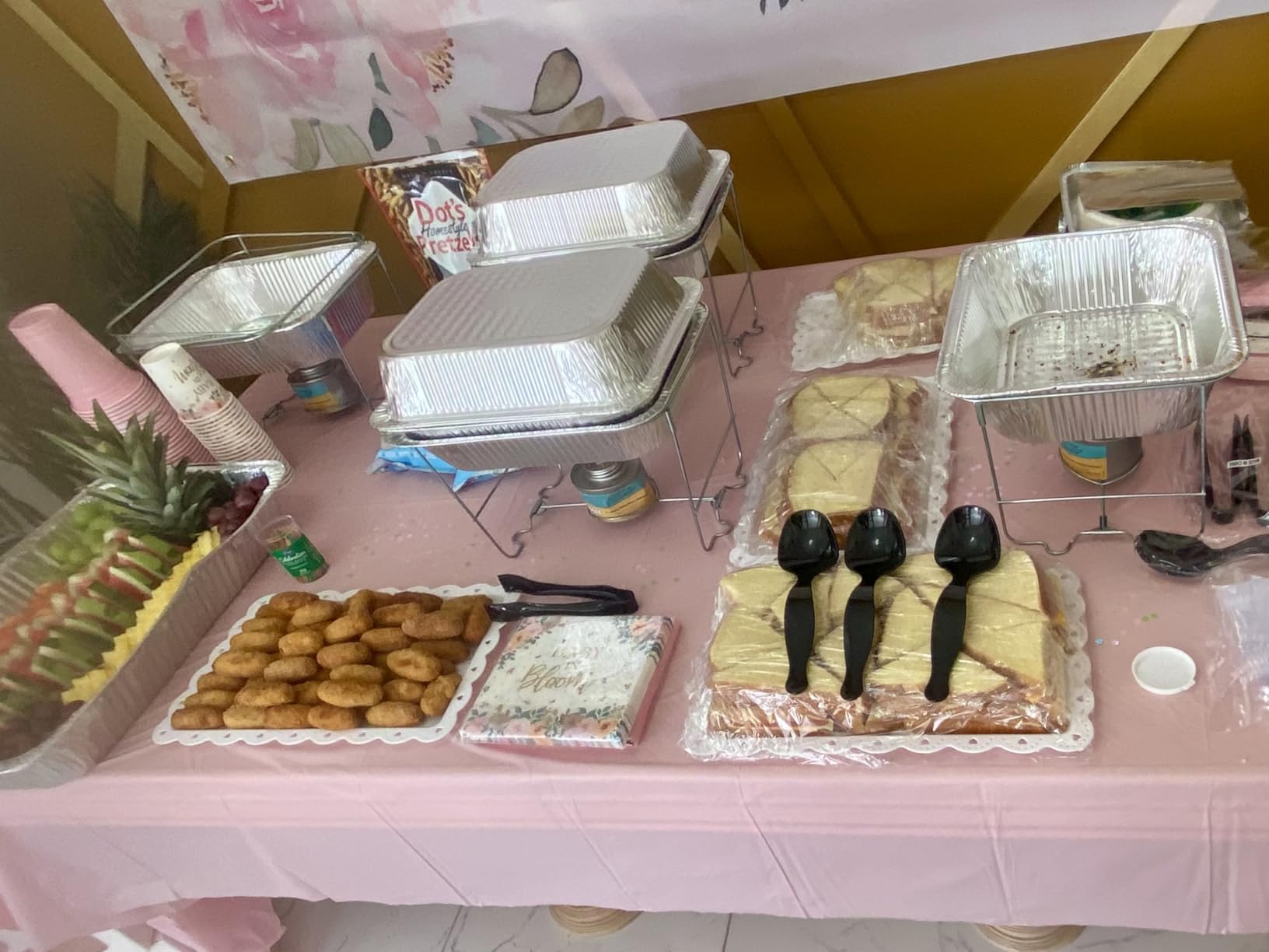 Disposable Chafing Dish Buffet Set - 6 Pack Half Size | Patented Foldable Wire Racks, 4-Hour Fuel Cans, Aluminum Food & Water Pans, Serving Utensils | Reusable or Disposable | Food Warmers for Events customer photo 1