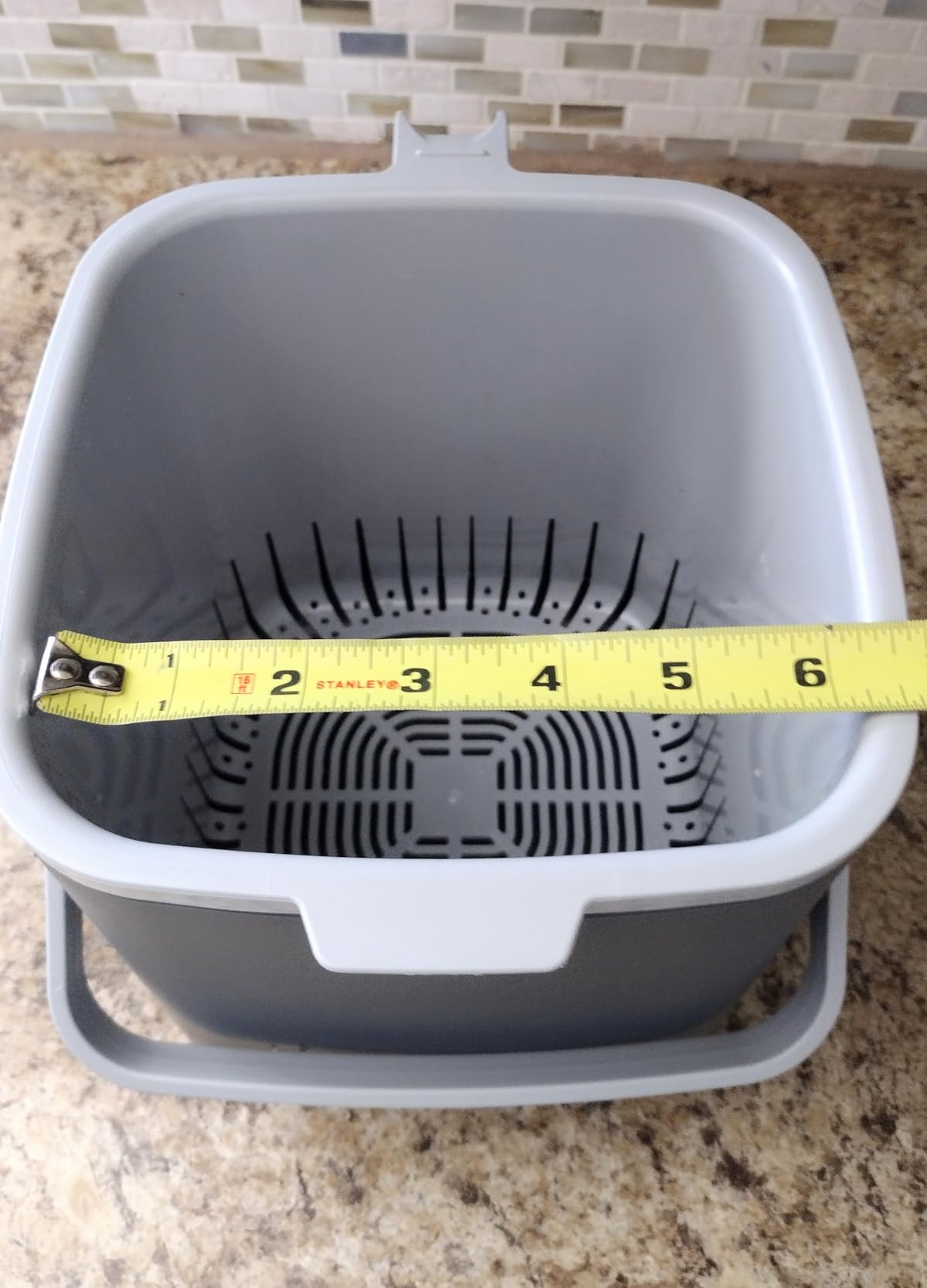 Blue Ginkgo Kitchen Compost Bin [5L / 1.32 GAL] - Filter-Free, Odor-Tight Countertop Food Waste Pail with Handles (Made in Korea, Gray) customer photo 2