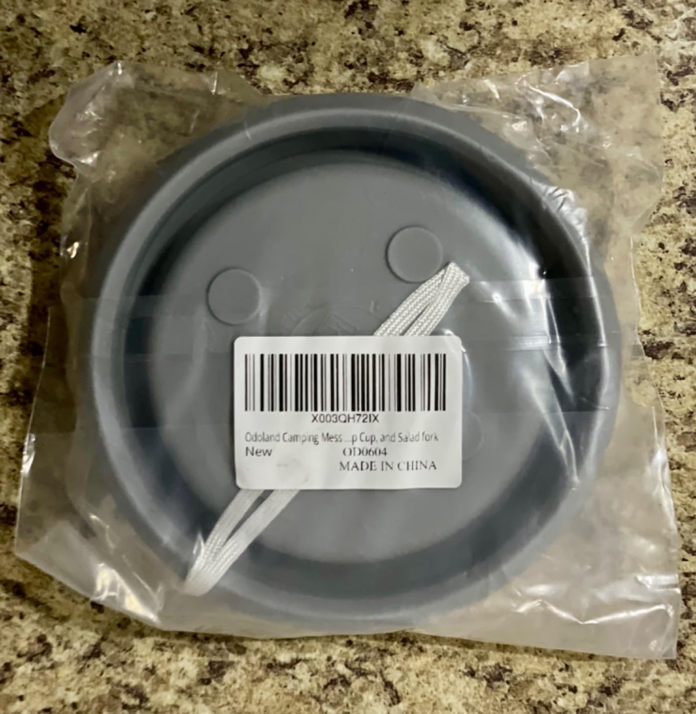 Odoland Camping Collapsible Silicone Cup and Bowl Set, Portable Mess Kit with Stainless Steel Spork and Lid for 1 Person Backpacking, Family Cookware, Hiking, Picnic, Travel customer photo 1