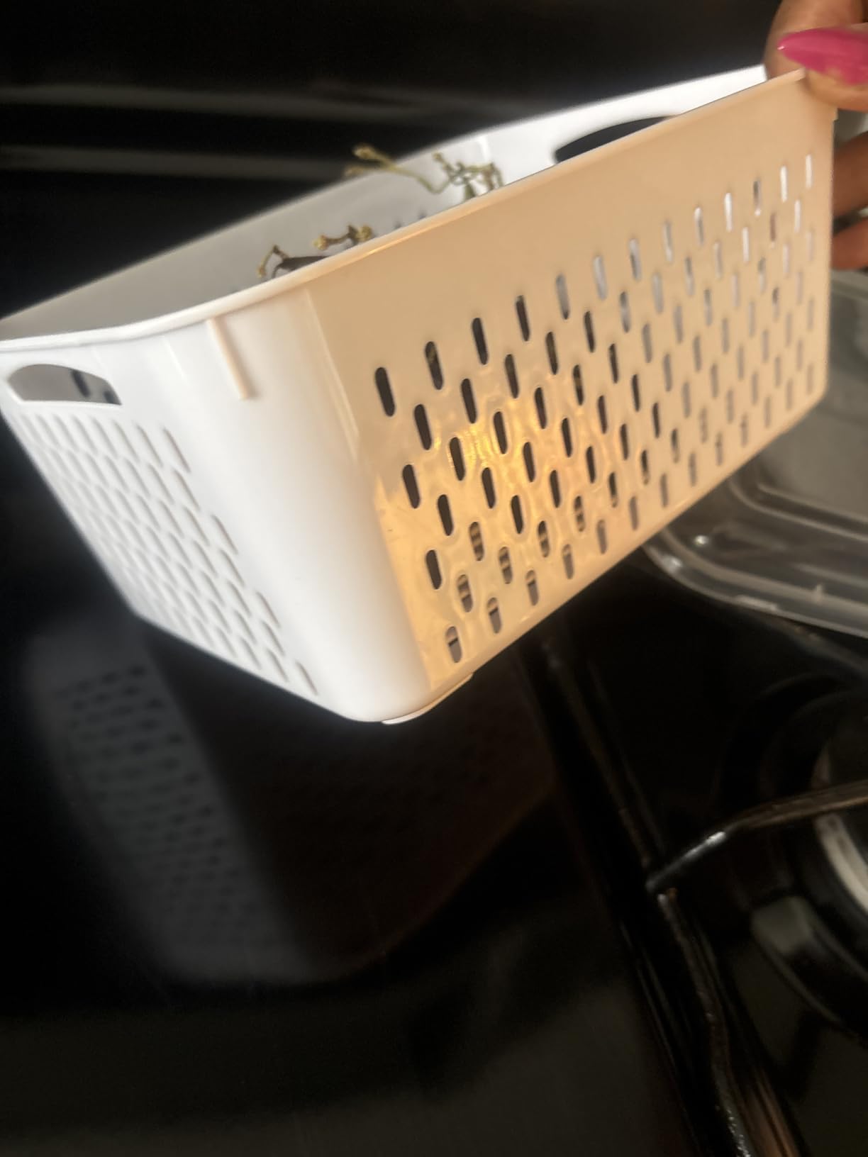 Freshmage Fruit Storage Containers for Fridge with Removable Colander, Airtight Food Storage Container, Dishwasher Safe Produce Saver for Refrigerator, Keep Berry Fruit Fresh Longer 4 pcs Small Clear customer photo 1