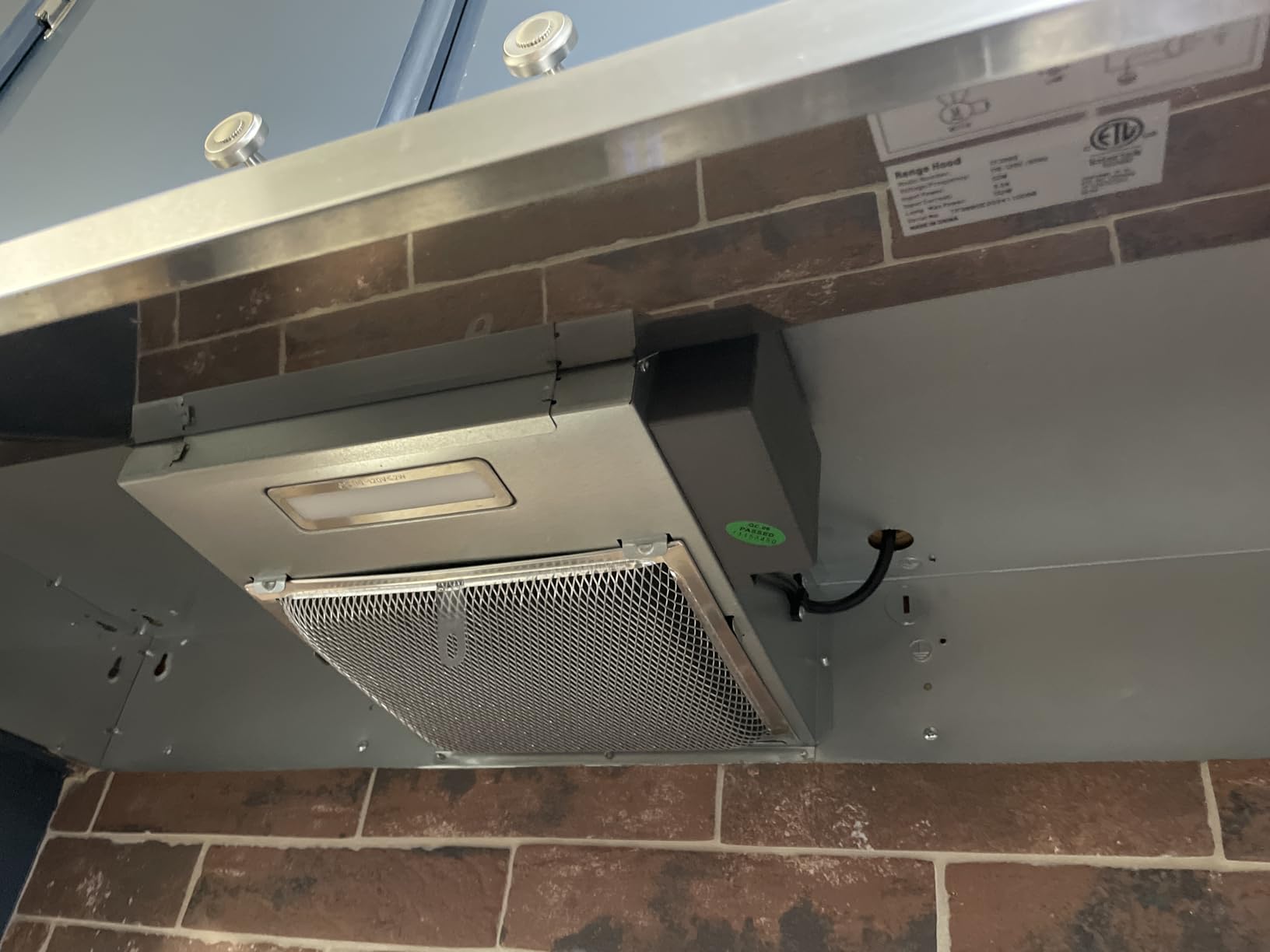 SNDOAS Range Hood 30 inch Under Cabinet, Ducted/Ductless Convertible Kitchen Hood, Stainless Steel Vent Hood with LED Light, Under Cabinet Hood with 2 Speed Exhaust Fan, Black customer photo 2